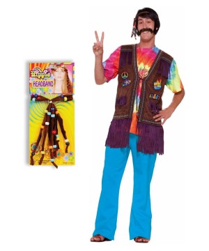Happy Hippie Adult Costume Kit